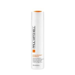Paul Mitchell Color Protect Conditioner bottle, white with orange cap