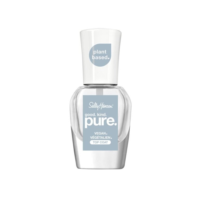 Sally Hansen Pure plant-based vegan top coat nail polish bottle