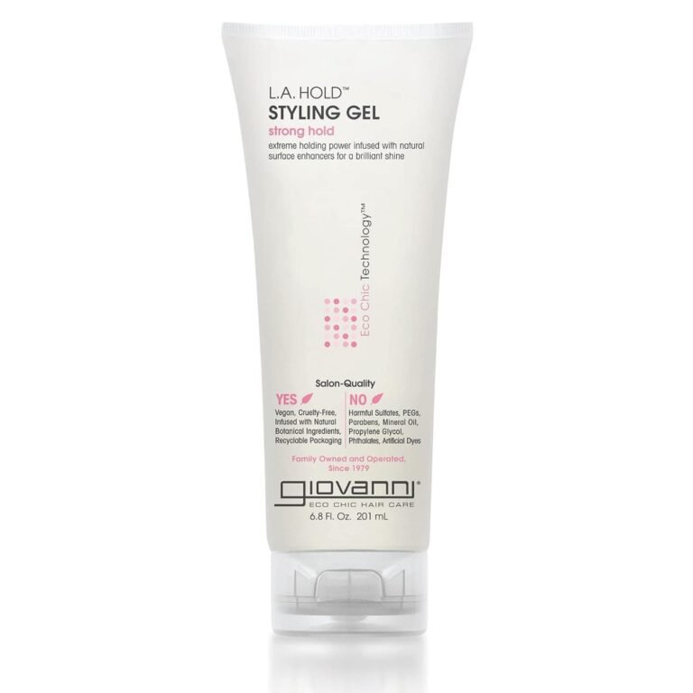 White tube of L.A. Hold styling gel with "strong hold" text
