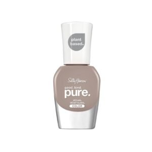 Sally Hansen "pure" plant-based vegan nail polish bottle in taupe color