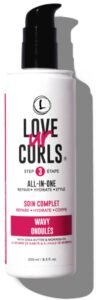 Love Ur Curls hair product bottle for wavy hair with pump dispenser