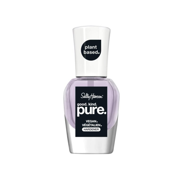 Sally Hansen "good. kind. pure." plant-based vegan nail hardener bottle