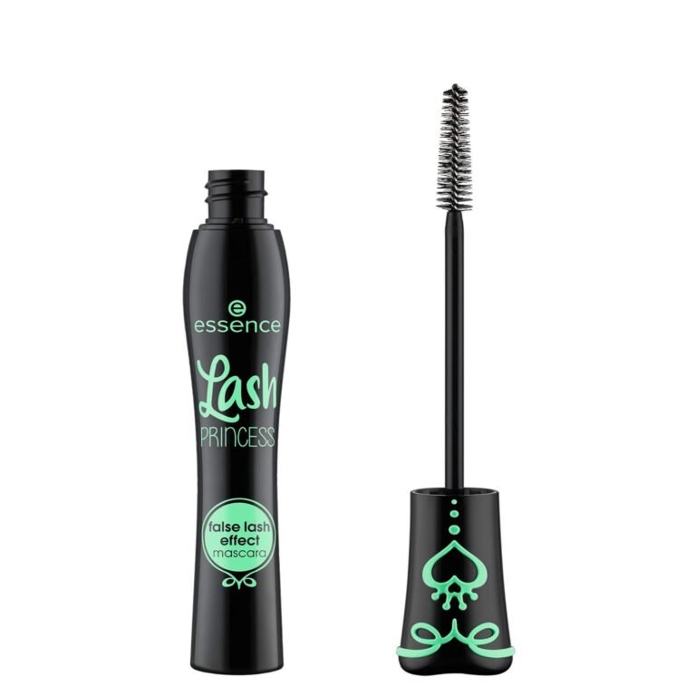 Black Essence Lash Princess mascara with green accents and brush