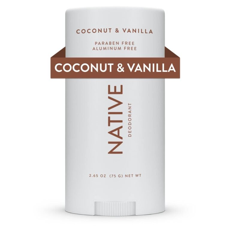 Native Coconut & Vanilla deodorant stick, paraben and aluminum free
