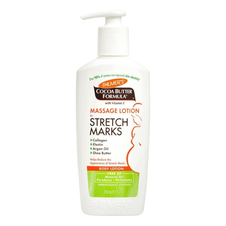 Palmer's Cocoa Butter Formula massage lotion for stretch marks, white bottle
