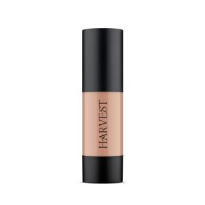Cosmetic tube of "Harvest" foundation with black cap and base