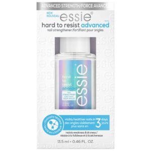 Essie "Hard to Resist Advanced" nail strengthener bottle on white background